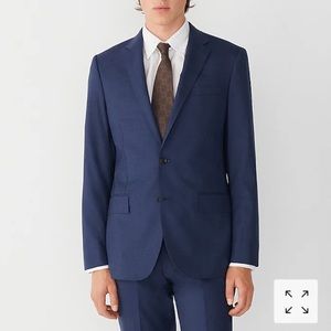 J Crew Larusmiani Ludlow Slim Suit in Blue